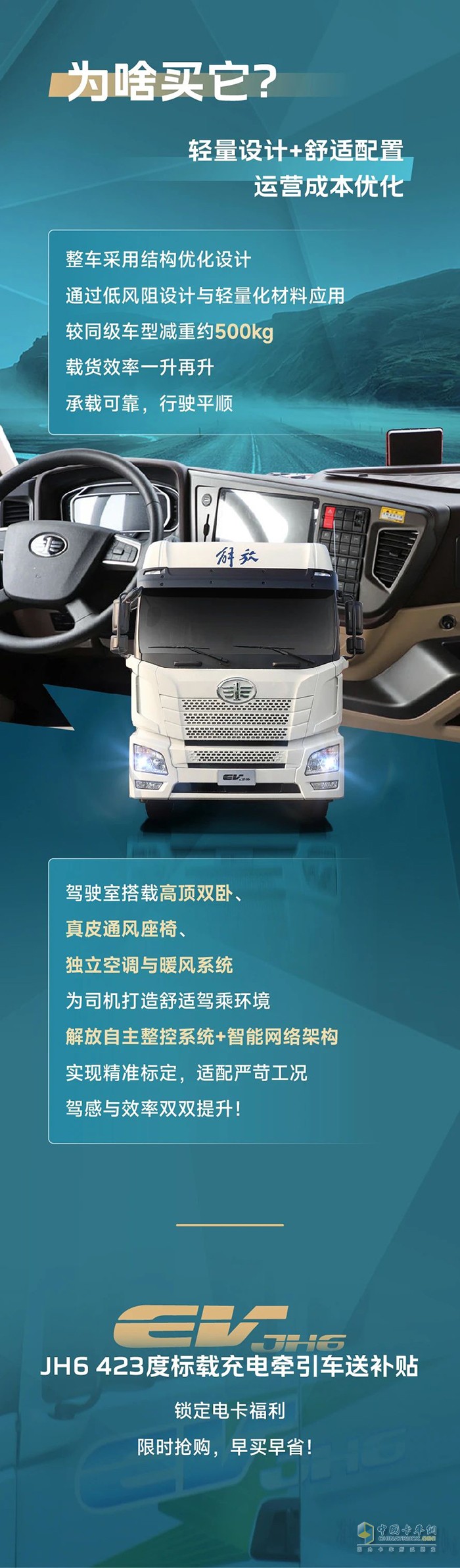 優(yōu)惠登場！購解放新能源JH6，享限時補貼