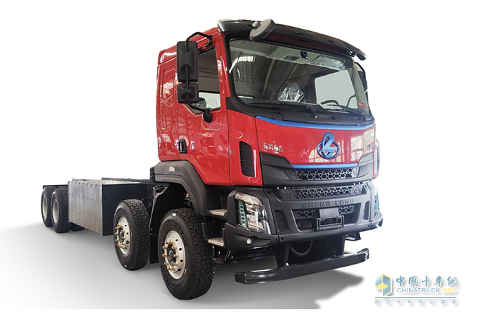 乘龍600度電H5 8X4純電自卸車