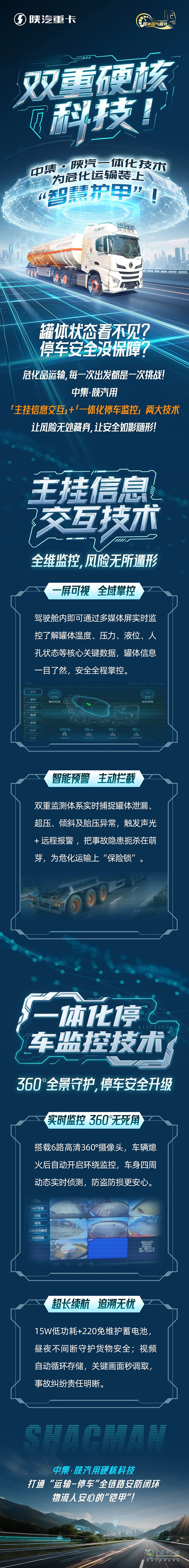 雙重硬核科技！中集·陜汽一體化技術(shù)，為?；\(yùn)輸裝上“智慧護(hù)甲”！