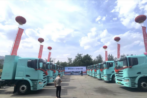 30臺(tái)聯(lián)合重卡電麒麟交付寧夏，助力西北物流綠色升級(jí)