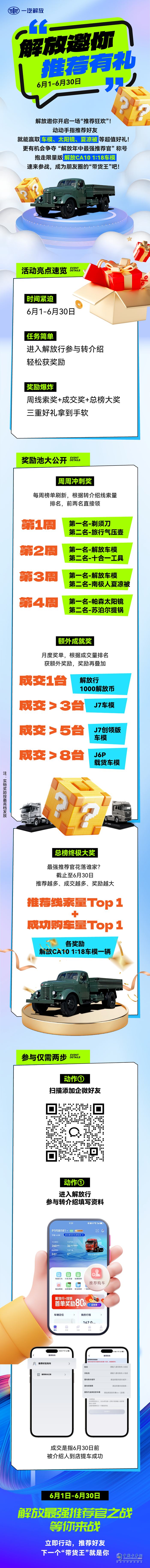 成為解放“帶貨王”，車模等好禮拿到手軟！