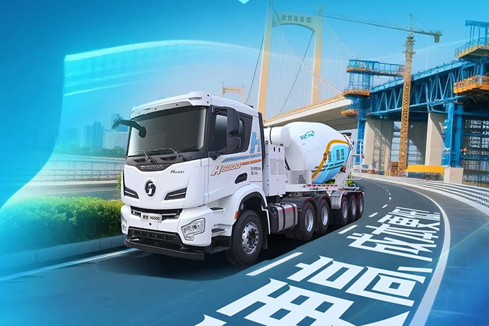 中集·陜汽一體化混動牽引攪拌車效率更高、成本更低！