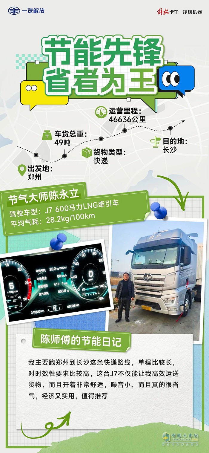 解放J7送快遞，高效又節(jié)氣