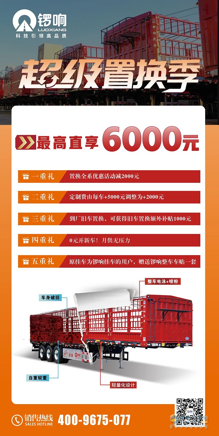 以舊換新正當時！鑼響掛車置換福利重磅來襲！