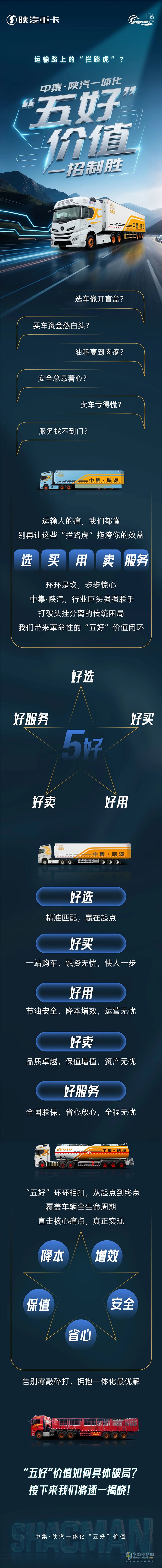 運(yùn)輸路上的“攔路虎”？中集·陜汽一體化“五好”價(jià)值，一招制勝！