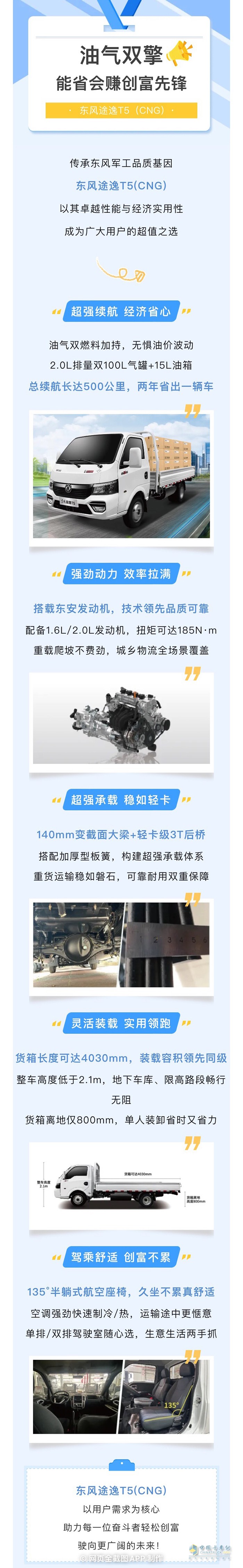 軍工品質(zhì) 信賴之選 東風(fēng)途逸T5CNG，能省會(huì)賺創(chuàng)富先鋒