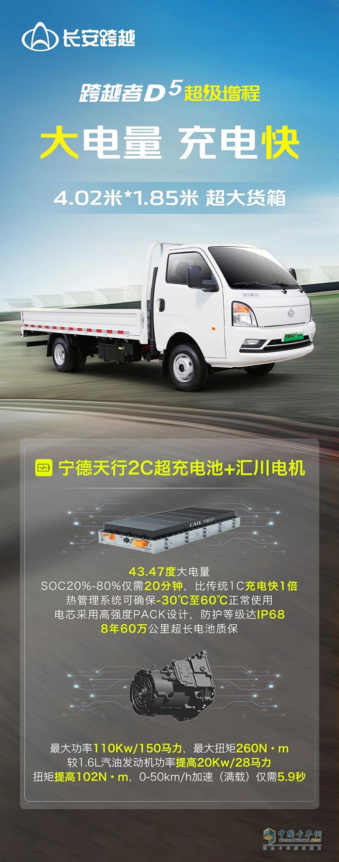 長(zhǎng)安跨越者D5超級(jí)增程：大電量，充電快！