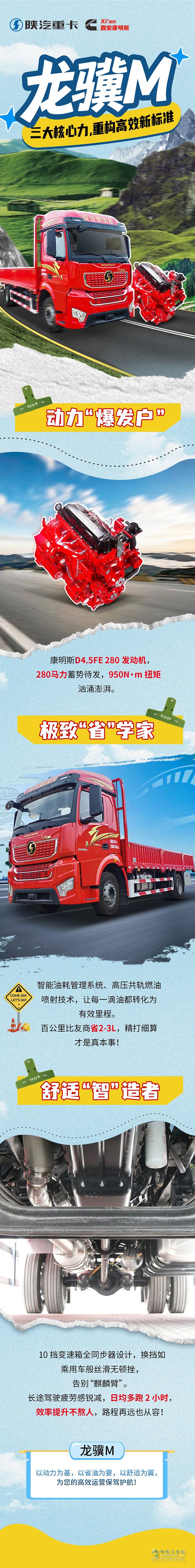 三大核心力賦能！龍驥M搭載康明斯D4.5FE重構高效新標準