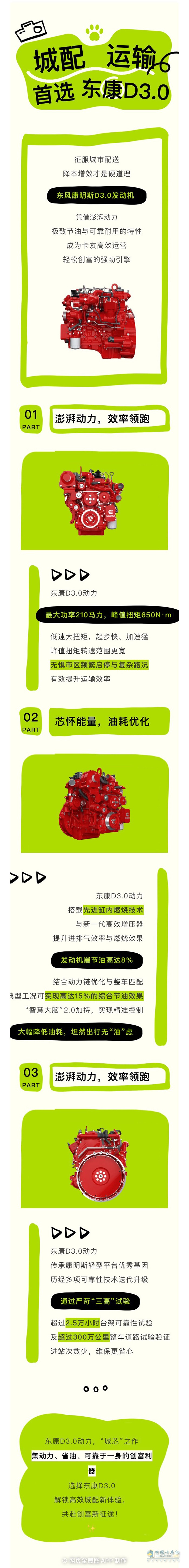 城芯動(dòng)力，創(chuàng)富無憂！東風(fēng)康明斯D3.0定義城配高效新標(biāo)桿