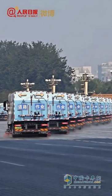 第零方陣！比亞迪純電動環(huán)衛(wèi)車護(hù)航九三閱兵