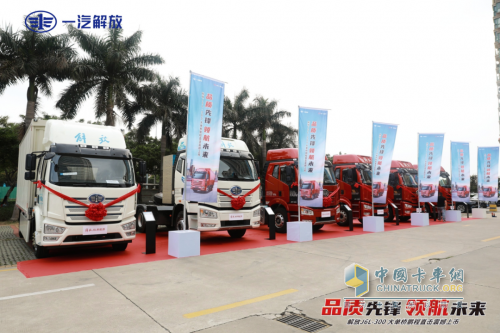 快遞“百米賽道”，解放大單橋載貨顯身手