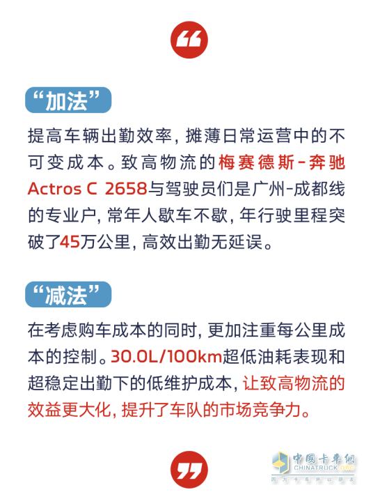 喜報！康機助力本土化梅賽德斯-奔馳卡車里程首破100萬公里