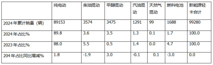12月新能源輕卡銷13770輛再創(chuàng)新高！ 2024全年累銷9.9萬(wàn)輛收官
