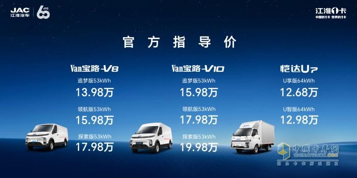 城配雙龍，VAN卡奔騰！江淮1卡Van寶路&愷達(dá)U7羊城上市