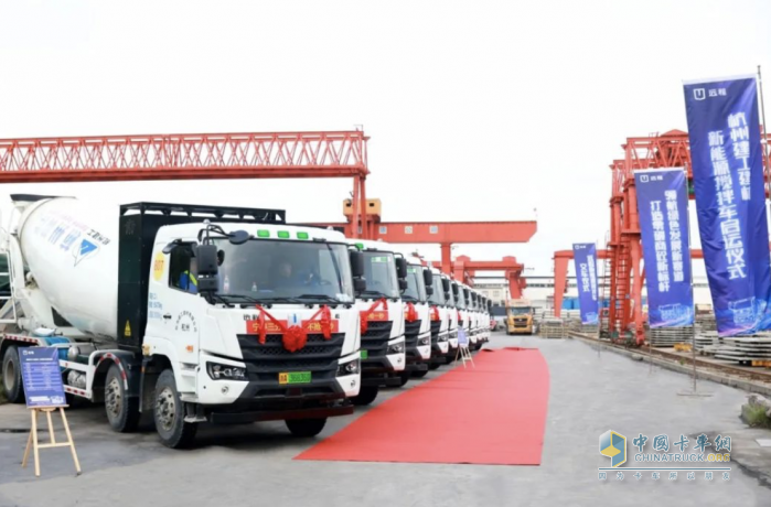 零碳高效漢馬科技M7E純電動(dòng)攪拌車(chē)，綠色創(chuàng)富遙遙領(lǐng)先