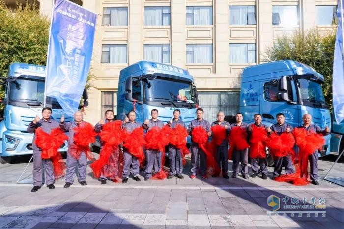 陜汽H6000E新能源牽引車批量交付，漢德明星產(chǎn)品強勢助力！