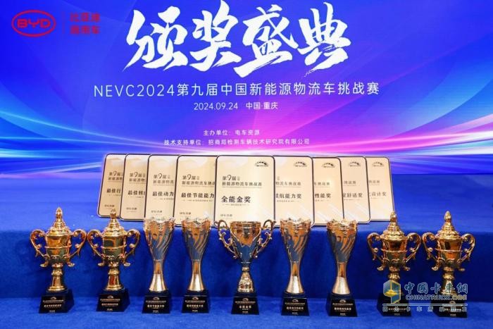 實力制勝！比亞迪T5攬獲第九屆新能源物流車挑戰(zhàn)賽九項大獎