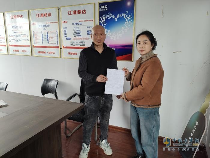 做二手物品回收，河南商丘陳師傅說江淮1卡愷達(dá)X6剛剛好