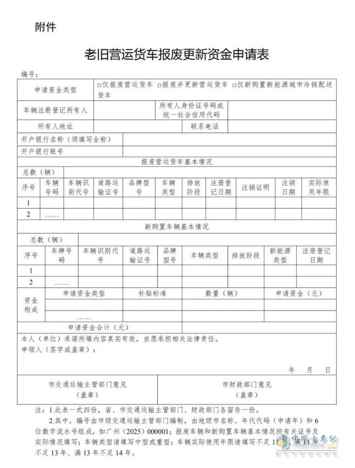 @物流人，2025年老舊營(yíng)運(yùn)貨車報(bào)廢更新工作實(shí)施細(xì)則來(lái)了