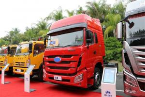 四川現(xiàn)代 致道800W重卡 350馬力 4X2國(guó)五 牽引車(chē)(CNJ4180KPG36V)