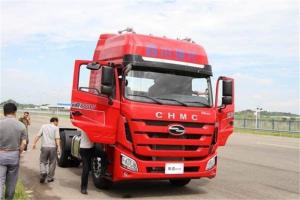 四川現(xiàn)代 致道800W重卡 350馬力 4X2國(guó)五 牽引車(chē)(CNJ4180KPG36V)