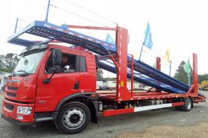 一汽解放青汽 龍V中卡 220馬力 4X2 國五車輛運(yùn)輸車(CA5185TCLPK2L7E5A96)