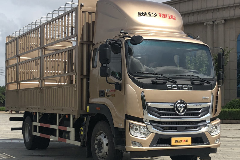 福田 奧鈴大黃蜂 220馬力 6.8米 國(guó)五排半倉(cāng)柵式載貨車(BJ5186CCY-A1)