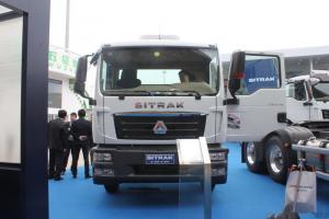 中國(guó)重汽 汕德卡SITRAK C5H重卡 340馬力 4X2 國(guó)五中置軸轎運(yùn)車(中集牌)(ZJV5181TCLQD)