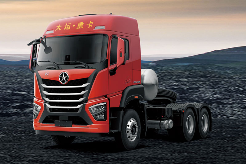 大運(yùn)重卡 V7 460馬力 6×4 國六 LNG牽引車 