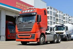 中國重汽 HOWO TH7重卡 旗艦版 500馬力 6X4 國六 AMT自動(dòng)擋危險(xiǎn)品牽引車(液緩)(ZZ4257V324HF1W)