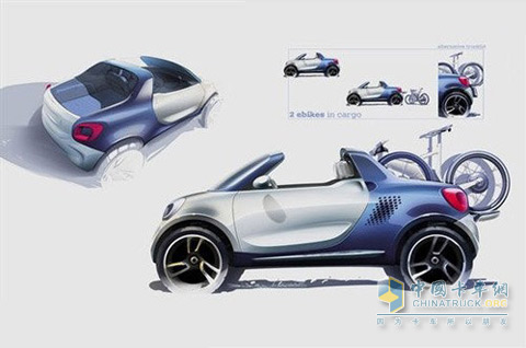 奔馳smart小型電動(dòng)皮卡