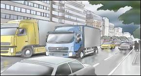 沃爾沃卡車駕駛操作之設(shè)置信息顯示屏內(nèi)車輛信息
